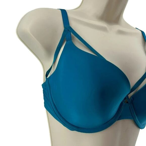 Victoria's Secret Pretty Teal Lightly-lined Full-coverage Bra 34D - Picture 2 of 9